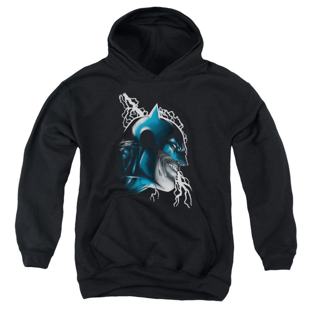 Batman Crazy Grin Kids Youth Hoodie Black