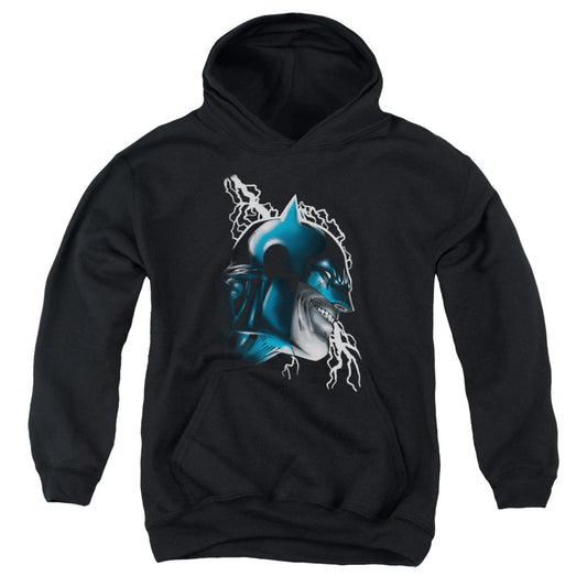 Batman Crazy Grin Kids Youth Hoodie Black