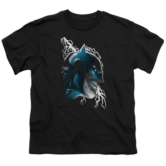 Batman Crazy Grin Kids Youth T Shirt Black