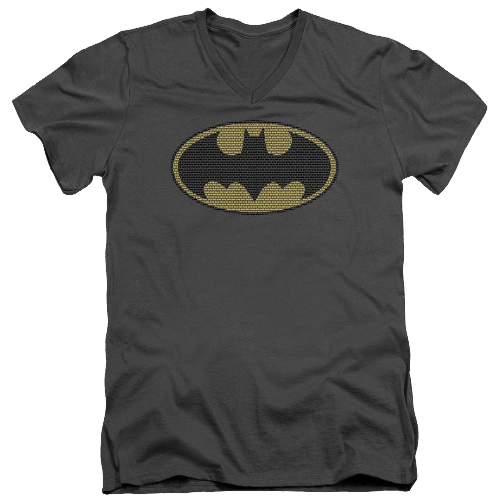 Batman Little Logos - Men's V-Neck T-Shirt