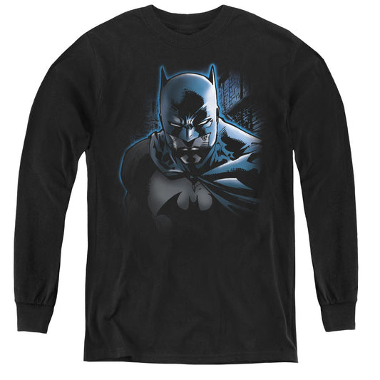 Batman Dont Mess With The Bat Long Sleeve Kids Youth T Shirt Black