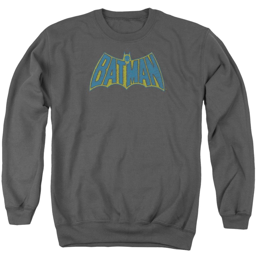 Batman Sketch Logo - Men's Crewneck Sweatshirt