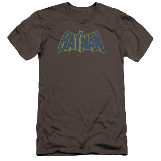 Batman Sketch Logo - Men's Premium Slim Fit T-Shirt