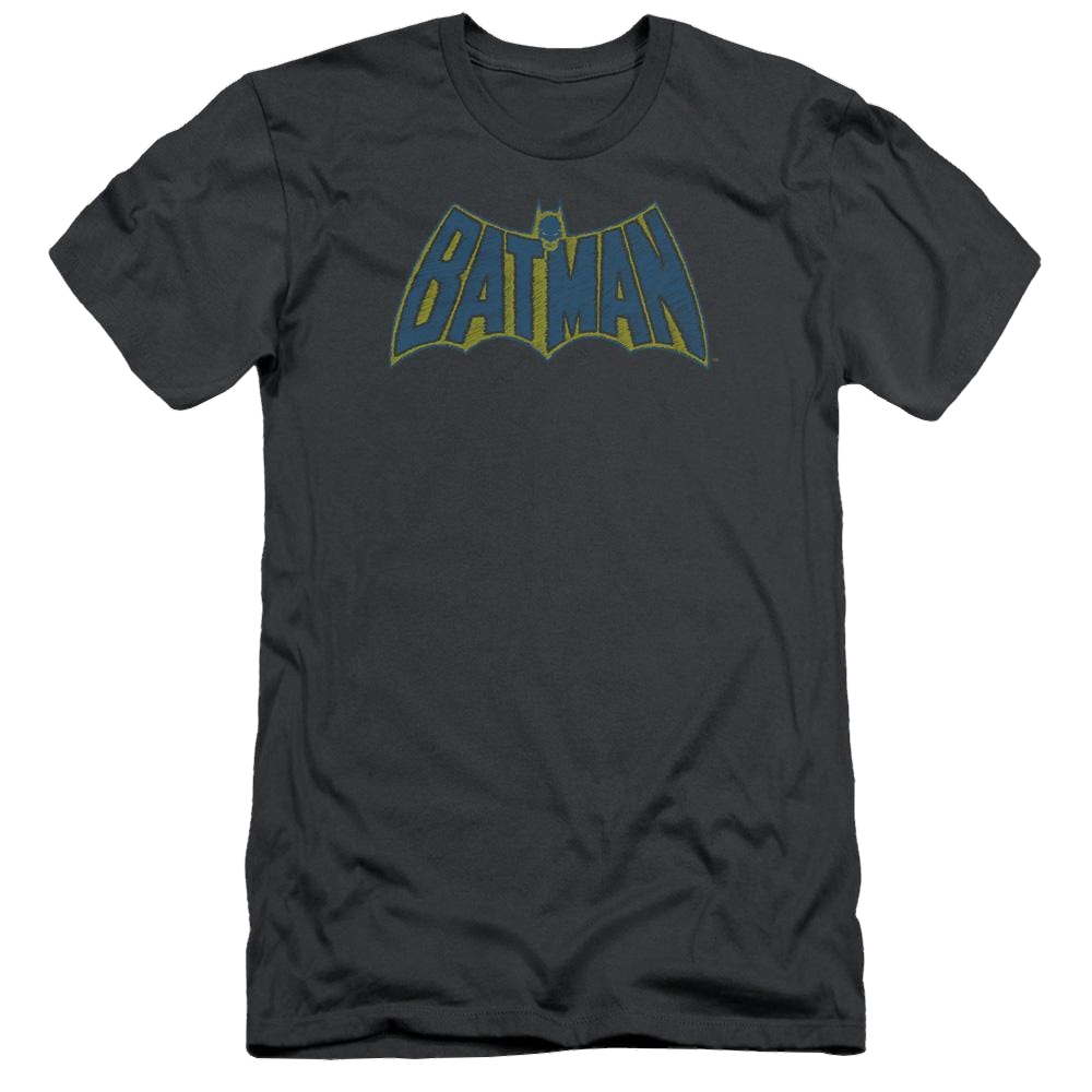 Batman Sketch Logo - Men's Slim Fit T-Shirt