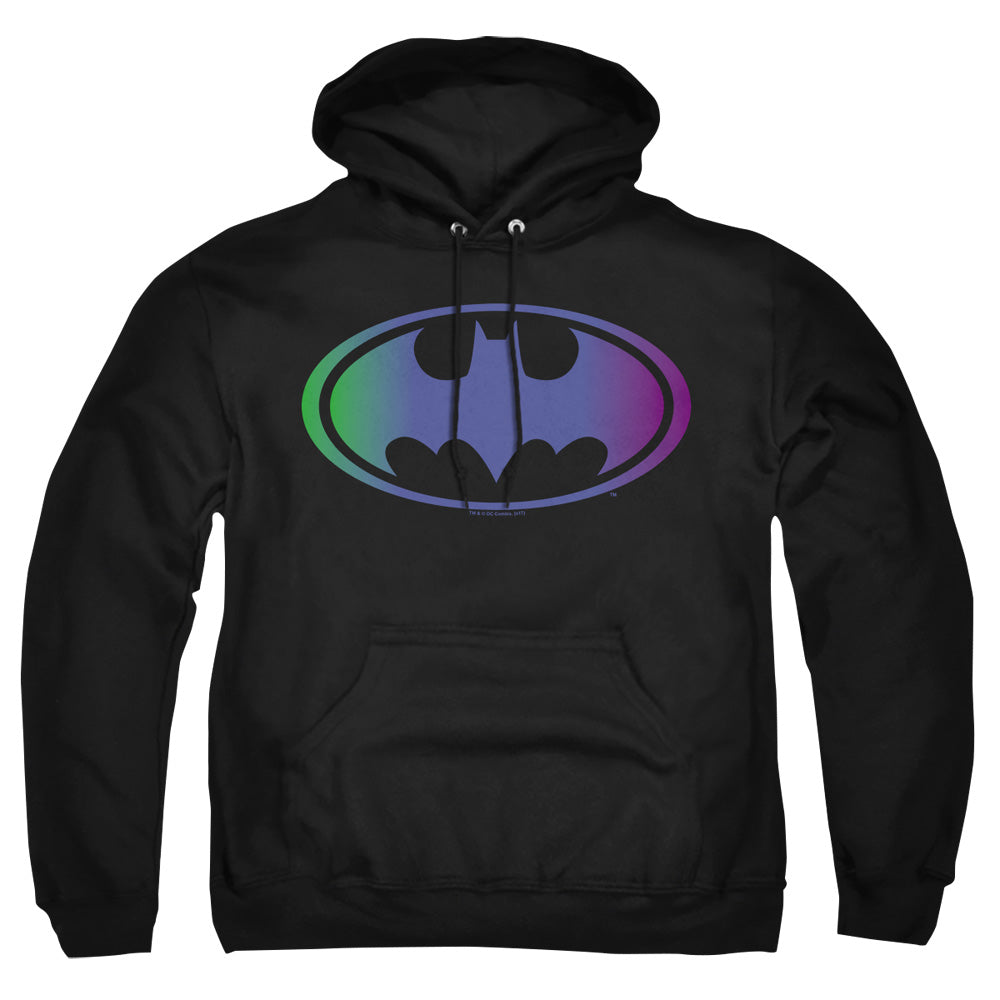 Batman Gradient Bat Logo Mens Hoodie Black