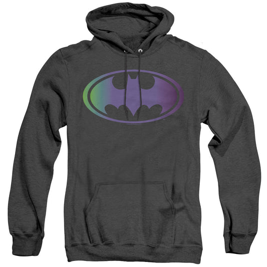 Batman Gradient Bat Logo Heather Mens Hoodie Black