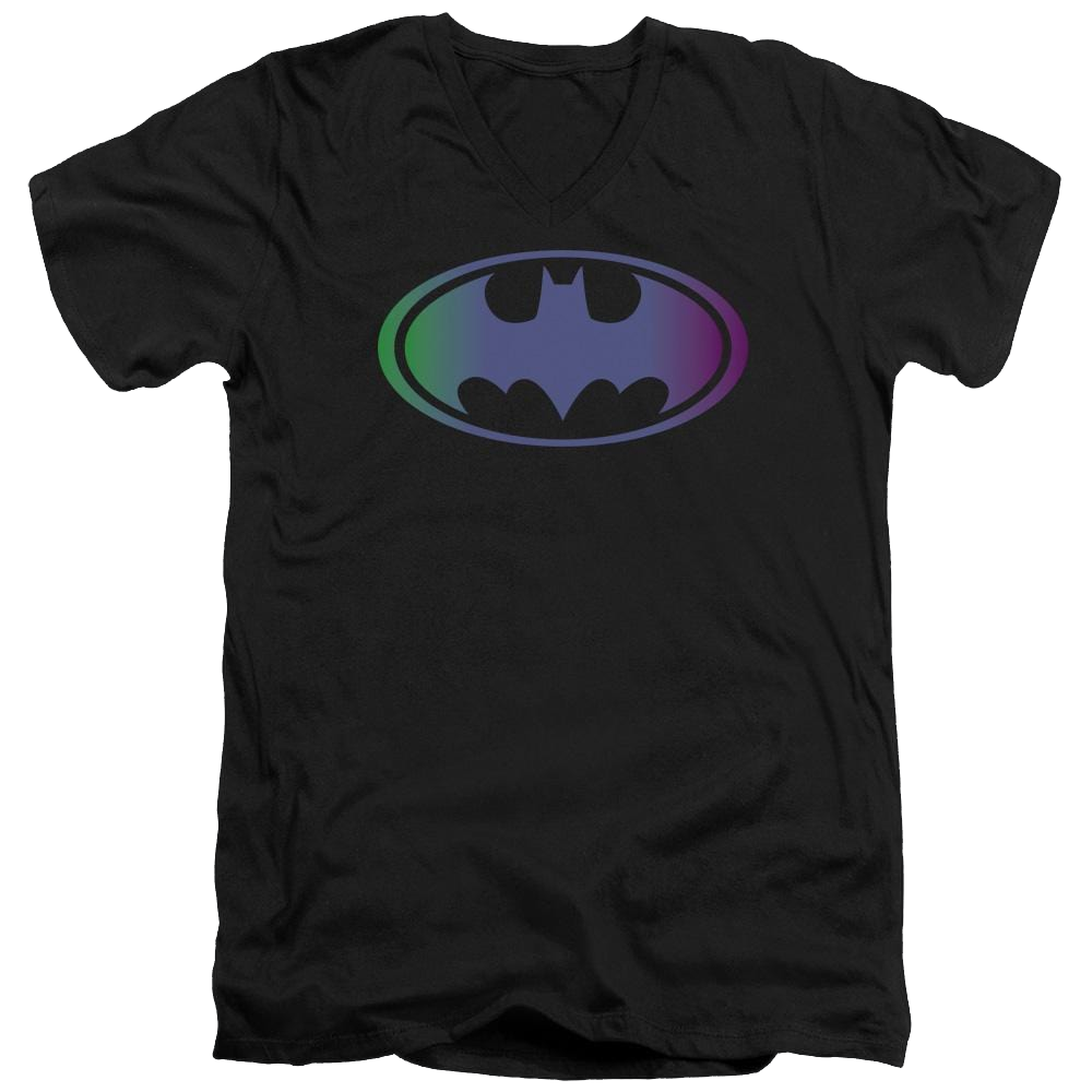 Batman Gradient Bat Logo - Men's V-Neck T-Shirt