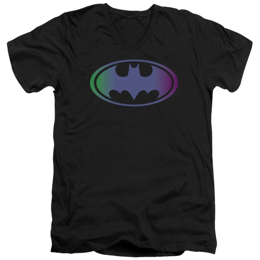 Batman Gradient Bat Logo - Men's V-Neck T-Shirt