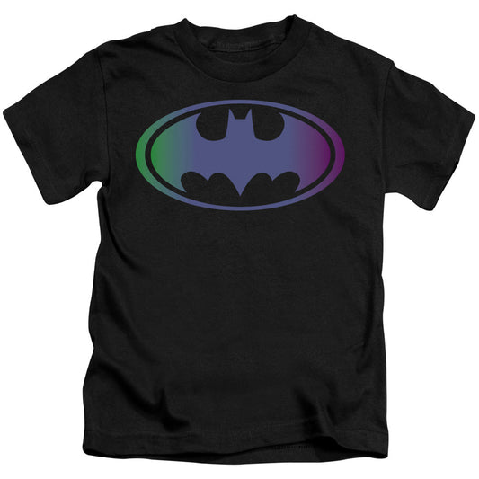 Batman Gradient Bat Logo Juvenile Kids Youth T Shirt Black
