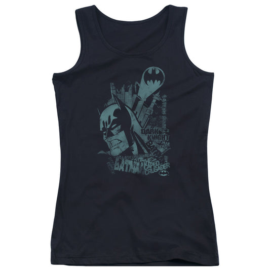 Batman Grited Teeth Womens Tank Top Shirt Black