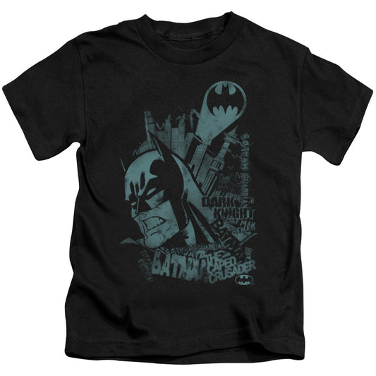 Batman Grited Teeth Juvenile Kids Youth T Shirt Black