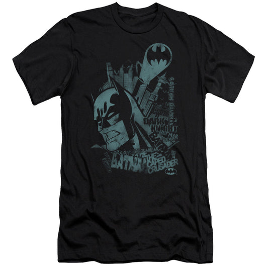 Batman Grited Teeth Slim Fit Mens T Shirt Black