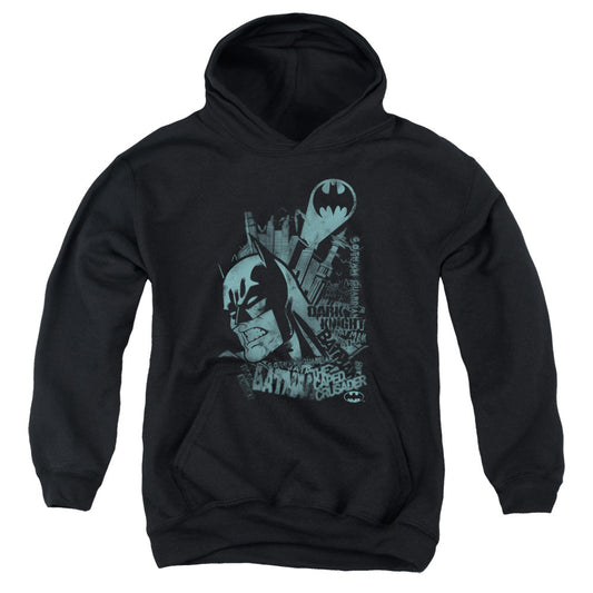 Batman Grited Teeth Kids Youth Hoodie Black