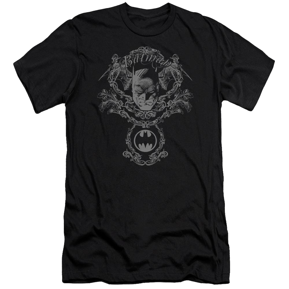 Batman Dark Knight Heraldry - Men's Premium Slim Fit T-Shirt