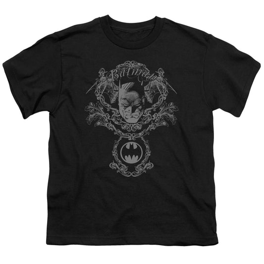 Batman Dark Knight Heraldry Kids Youth T Shirt Black