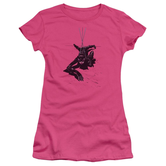 Batman Catwoman Rope - Juniors T-Shirt