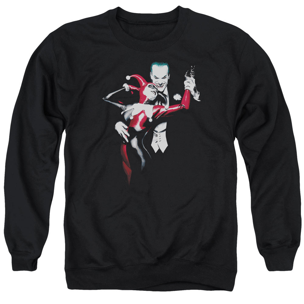 Batman Harley And Joker Mens Crewneck Sweatshirt Black