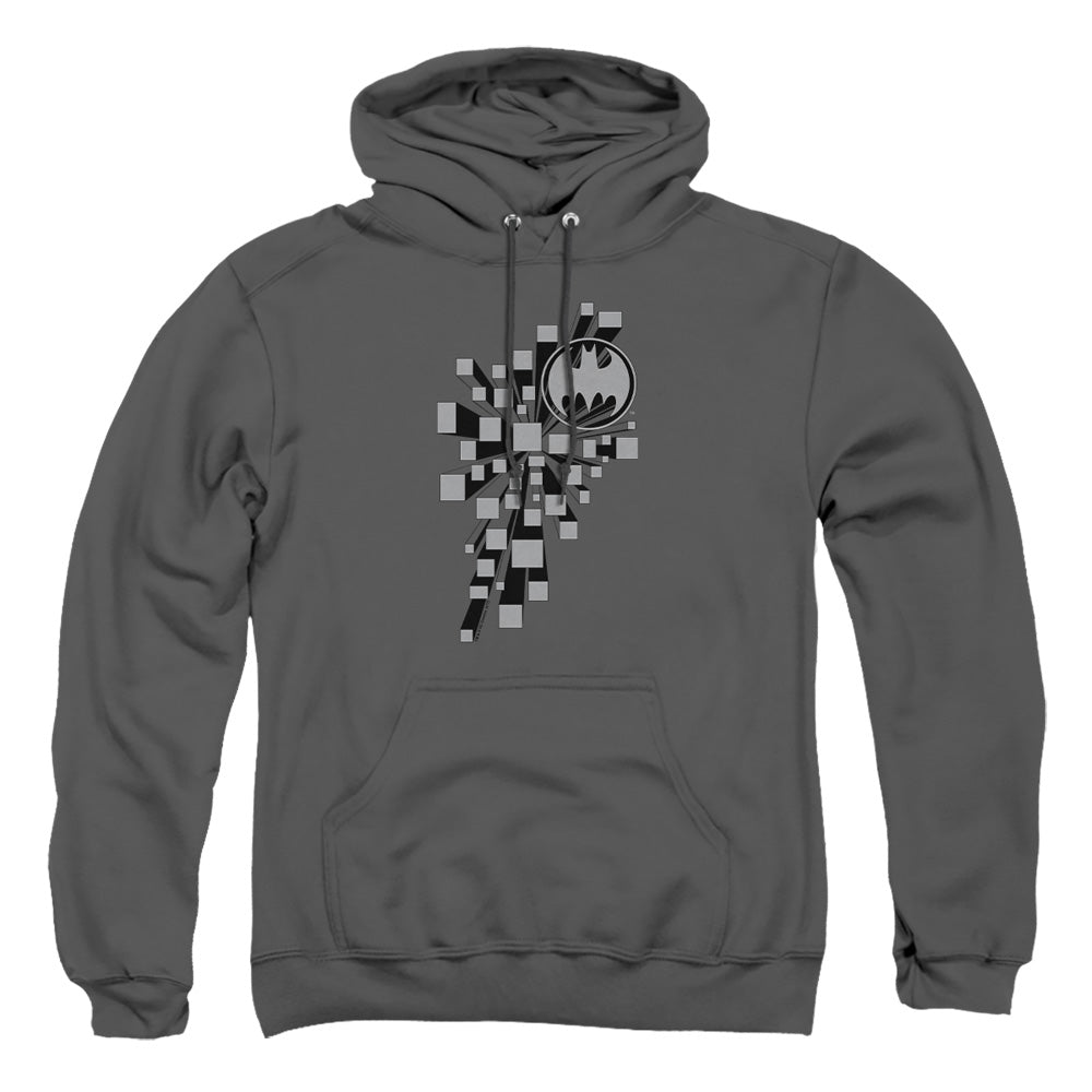 Batman Gotham 3D Mens Hoodie Charcoal