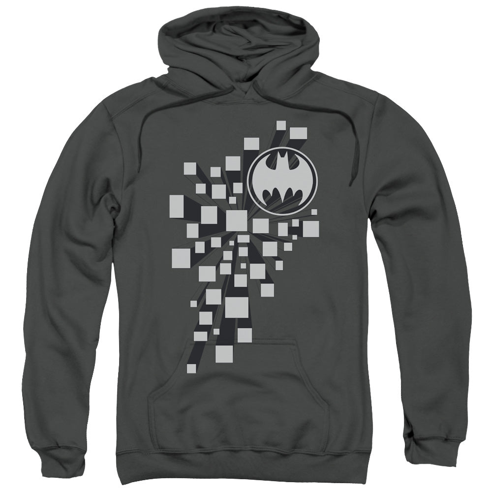 Batman Gotham 3D Mens Hoodie Charcoal