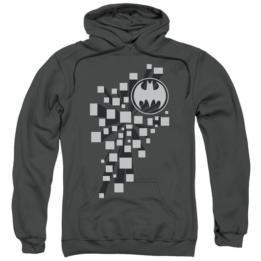Batman Gotham 3D Mens Hoodie Charcoal