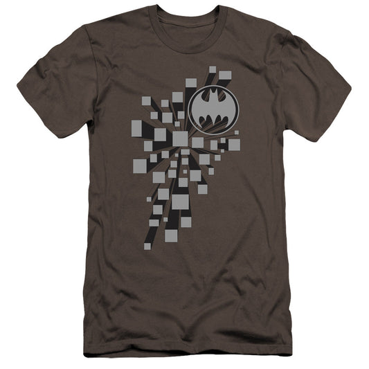 Batman Gotham 3d Premium Bella Canvas Slim Fit Mens T Shirt Charcoal