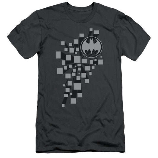 Batman Gotham 3d Slim Fit Mens T Shirt Charcoal