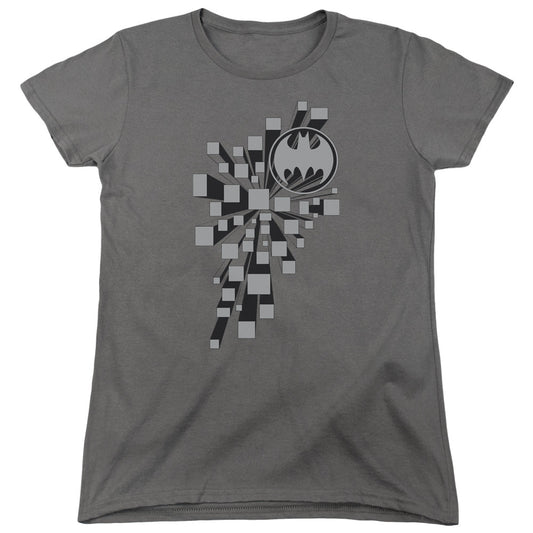 Batman Gotham 3d Womens T Shirt Charcoal