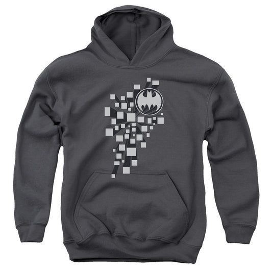 Batman Gotham 3d Kids Youth Hoodie Charcoal
