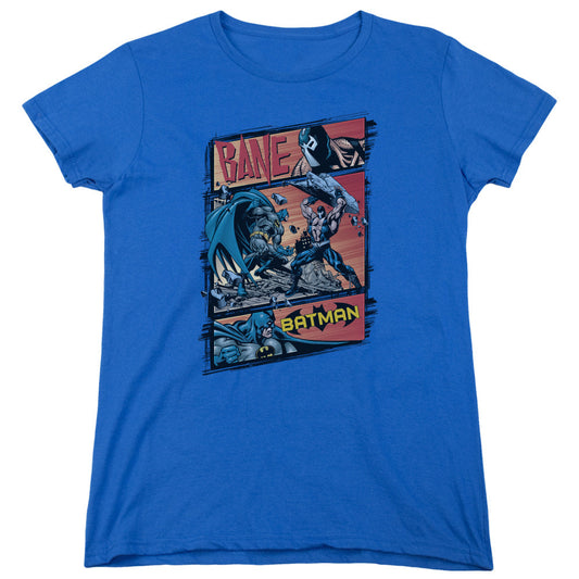 Batman Epic Batle Womens T Shirt Royal Blue