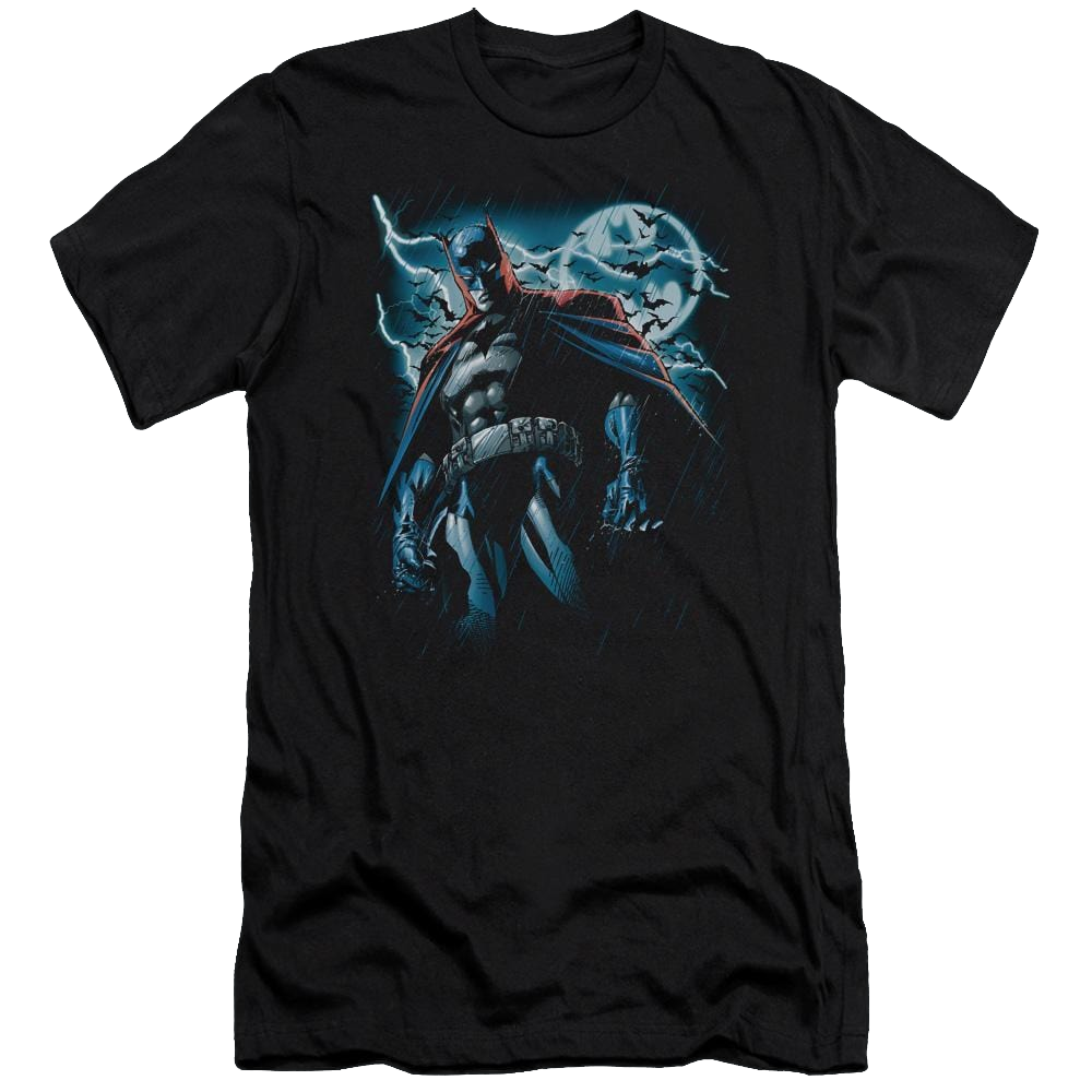 Batman Stormy Knight - Men's Premium Slim Fit T-Shirt