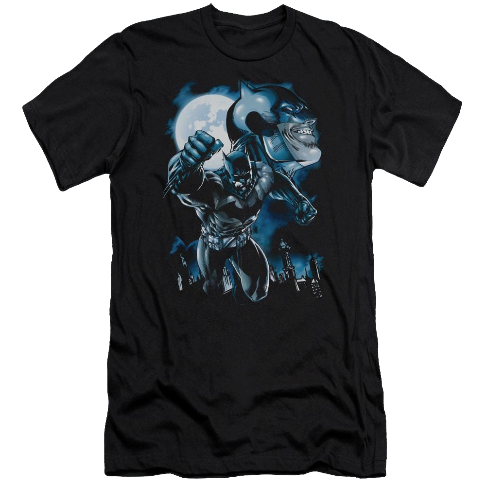 Batman Moonlight Bat - Men's Premium Slim Fit T-Shirt