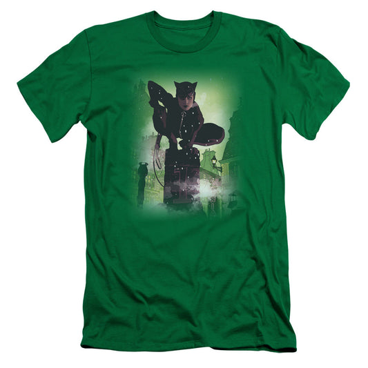 Batman Catwoman #63 Cover Slim Fit Mens T Shirt Kelly Green