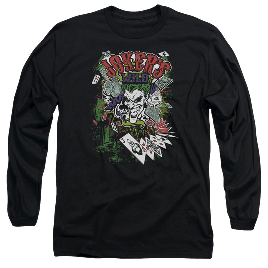 Batman Jokers Wild - Men's Long Sleeve T-Shirt