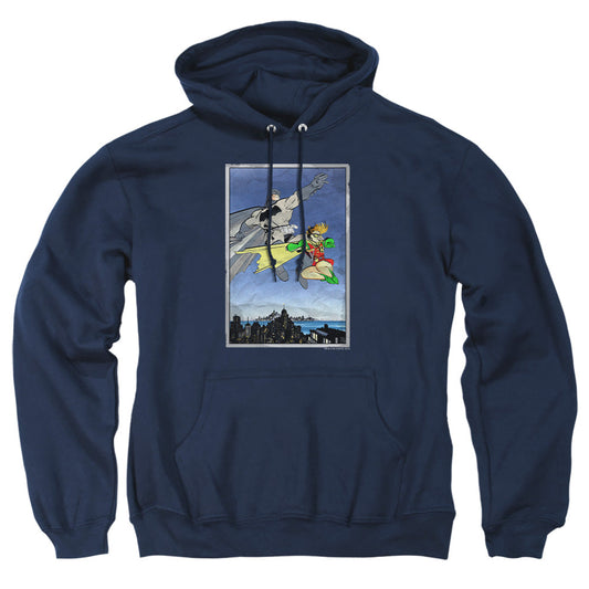 Batman Dkr Duo Mens Hoodie Navy