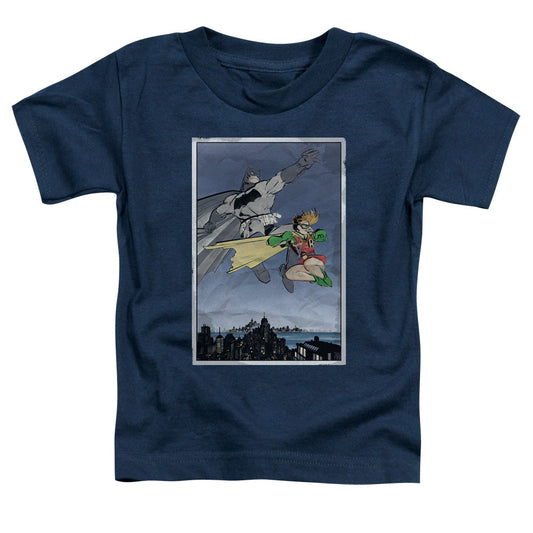 Batman Dkr Duo Toddler Kids Youth T Shirt Navy Blue