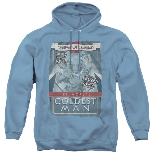 Batman Coldest Man Mens Hoodie Carolina Blue
