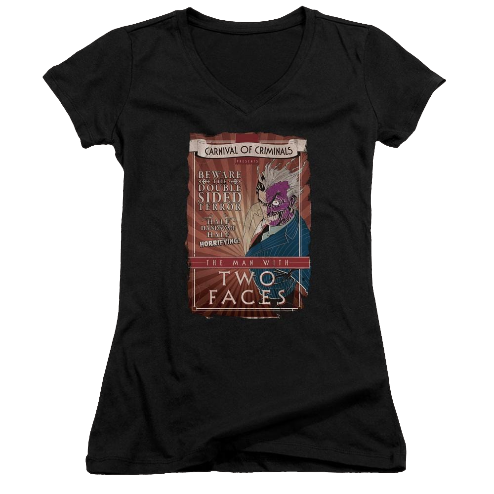 Batman Two Faces - Juniors V-Neck T-Shirt