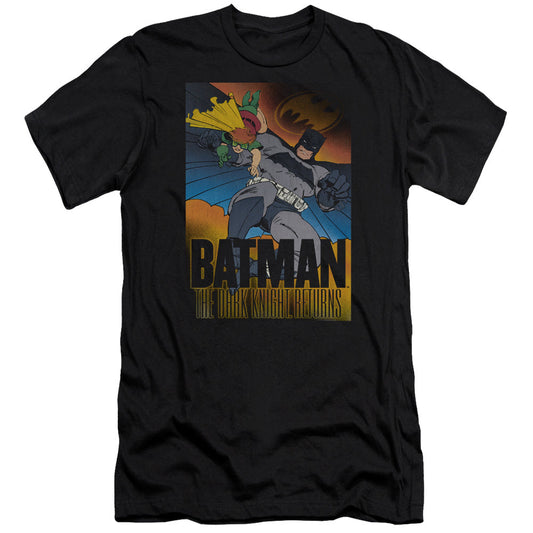 Batman Dk Returns Premium Bella Canvas Slim Fit Mens T Shirt Black