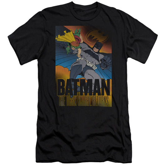 Batman Dk Returns Slim Fit Mens T Shirt Black