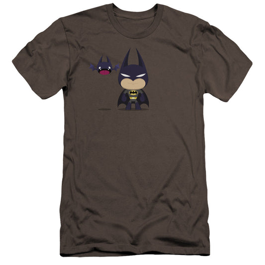 Batman Cute Batman Premium Bella Canvas Slim Fit Mens T Shirt Charcoal