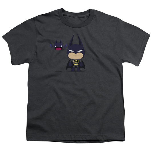 Batman Cute Batman Kids Youth T Shirt Charcoal