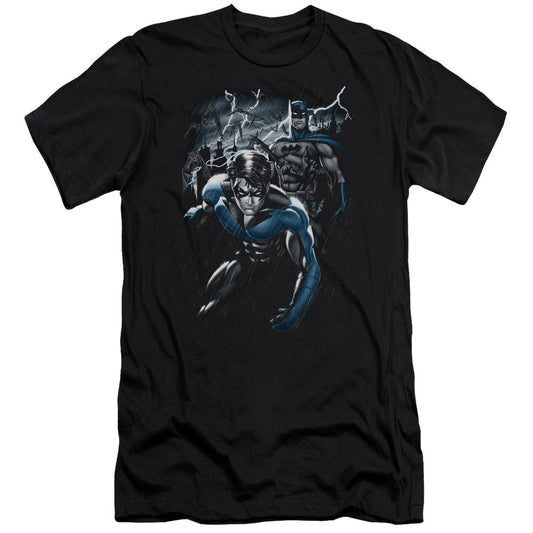 Batman Dynamic Duo Premium Bella Canvas Slim Fit Mens T Shirt Black