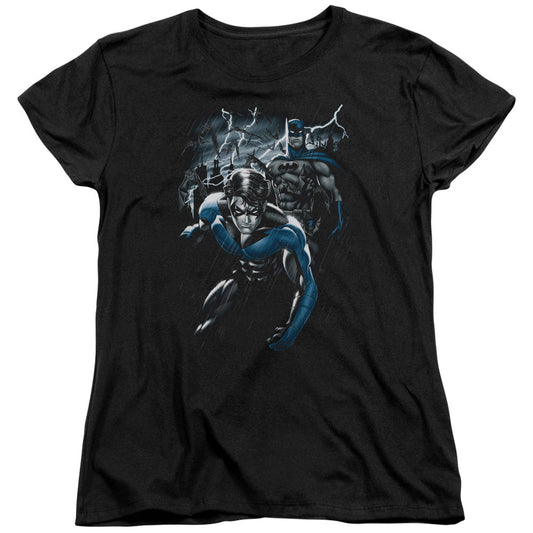 Batman Dynamic Duo Womens T Shirt Black