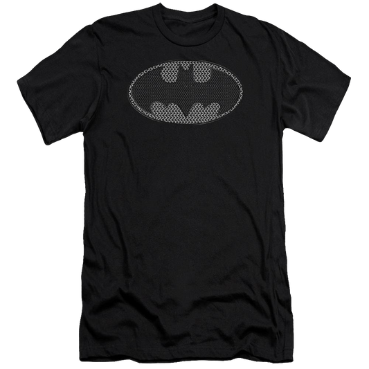 Batman Chainmail Shield - Men's Premium Slim Fit T-Shirt
