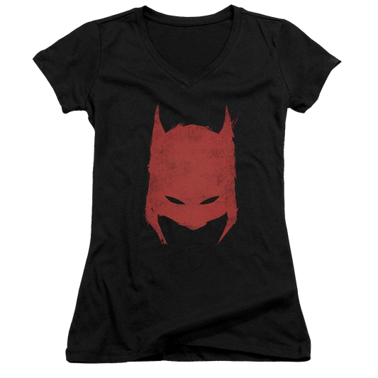 Batman Hacked & Scratched - Juniors V-Neck T-Shirt