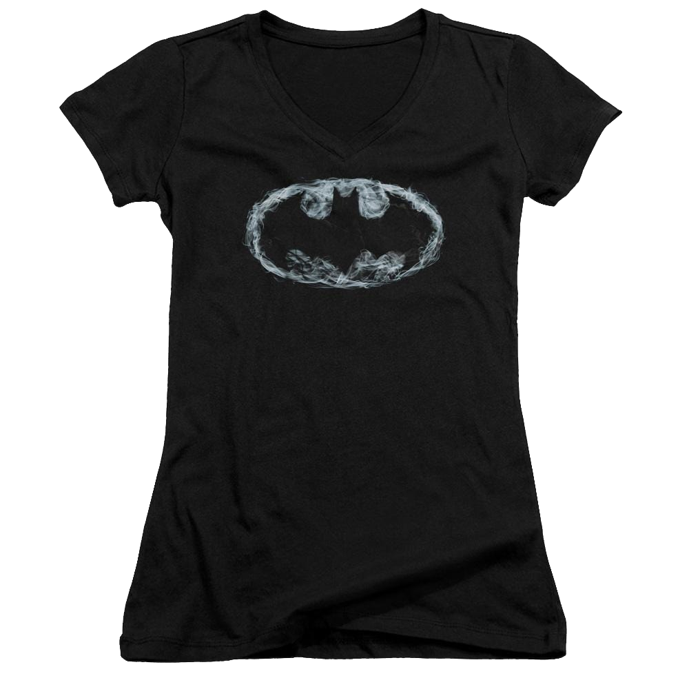 Batman Smoke Signal - Juniors V-Neck T-Shirt