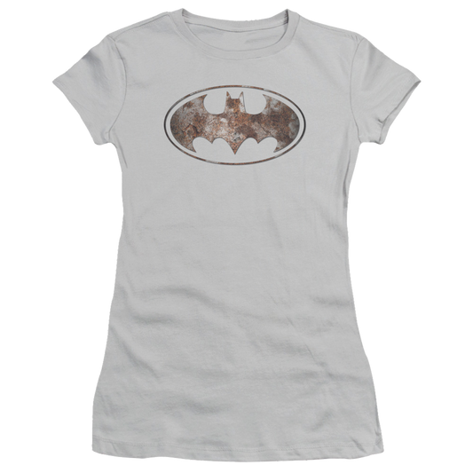 Batman Heavy Rust Logo - Juniors T-Shirt