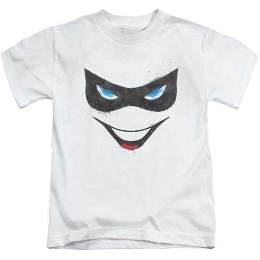 Batman Harley Face Juvenile Kids Youth T Shirt White