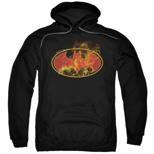 Batman Flames Logo - Pullover Hoodie