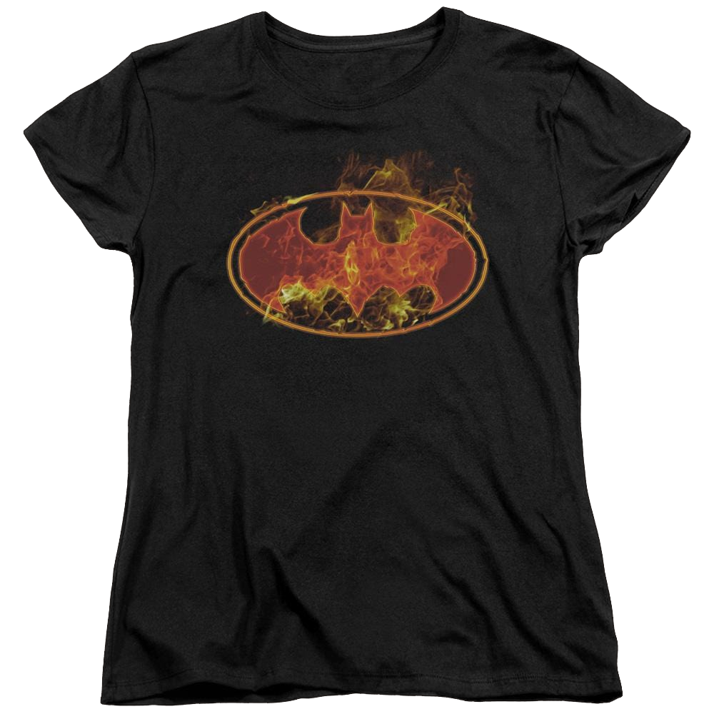 Batman Flames Logo - Women's T-Shirt
